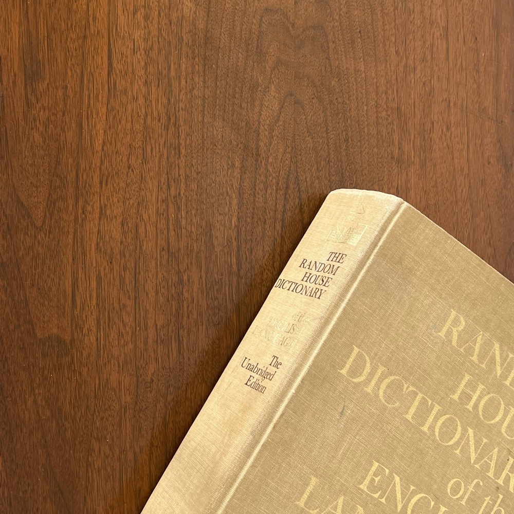 Vintage Random House Dictionary, the unabridged edition